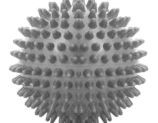 Spiked ball 9.5 cm grey FA0048