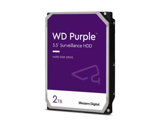 WD SATA 2.000 GB - harddisk - 5.400 rpm WD22PURZ