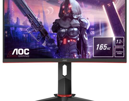 AOC G2 C24G2U/BK bilgisayar monitörü 59,9 cm (23.6") 1920 x 1080 Piksel Full HD LED Siyah, Kırmızı