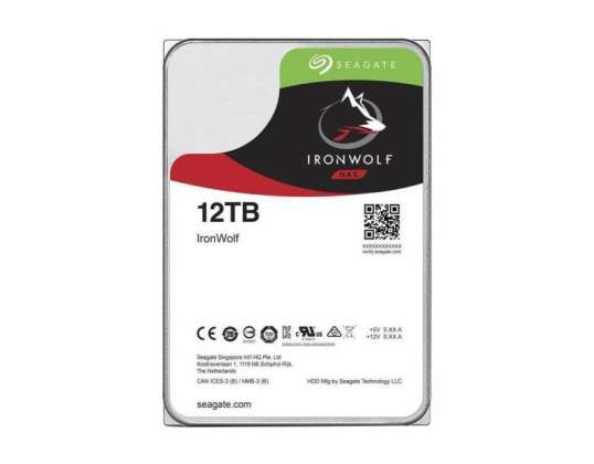 Seagate IronWolf NAS ST12000VN0008 Unidad de disco duro 12TB Sata III 256MB (D)