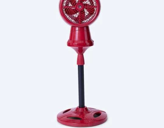 Solutions Standventilator m. Sprühfunktion, rot - ungepr. Kd.-Retoure