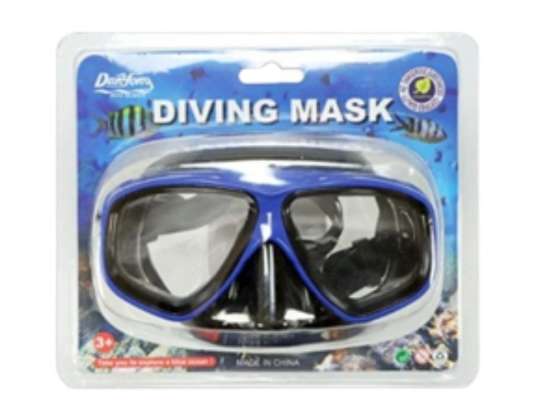 Dykkermaske, briller, svømmebriller, svart