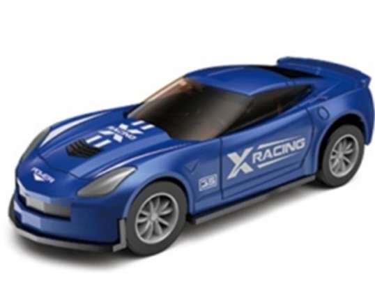 Auto auto metallo racing resorak blu navy 7,5cm
