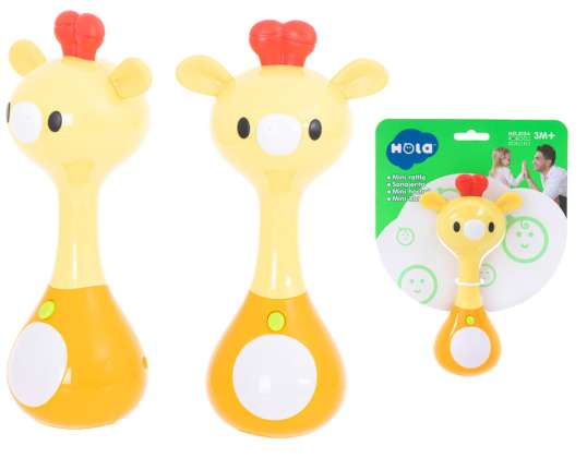 Rattle teether + sounds of giraffe light HOLA