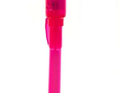 Bolígrafo UV con inscripciones invisibles LED rosa