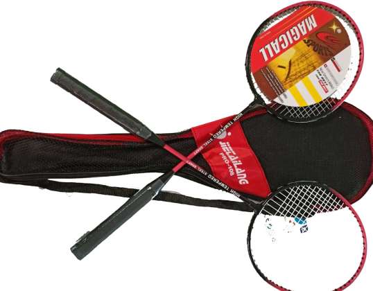 Raquetes de badminton com capa