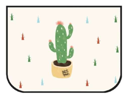 Gardinmagnetisk bilvindusdeksel kaktus