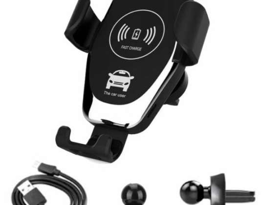 CAR HOLDER WITH BUILT-IN INDUCTIVE CHARGER FAST CHARGE QI SKU:320-B