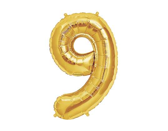 Gold Foil Balloon No 9 (32')