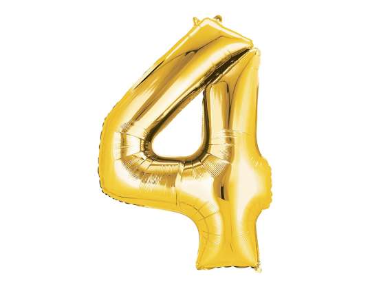 Gold Foil Balloon No 4 (16')