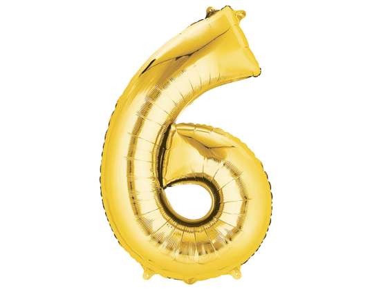 Воздушный шар из золотой фольги No 6 (16')