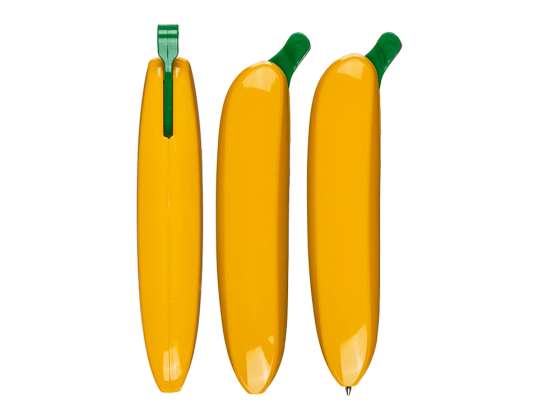 Plastic pen, Banana,12 cm.