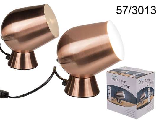Copper coloured metal table lamp IV, 19 cm, E14 - max. 40W, 230V