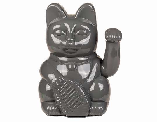 Grey Maneki cat 20 cm
