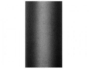 Tulle Plain, schwarz, 0,5 x 9m