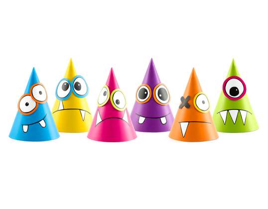 Party Hats Monsters, mix, 16cm