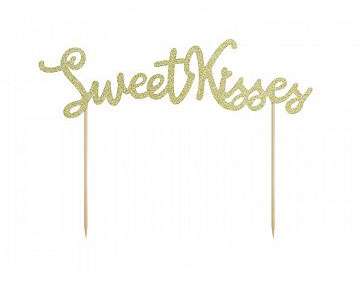 Koristeellinen kakunpäällinen Sweet Love - Sweet Kisses