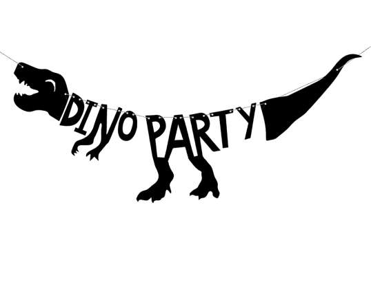 Banner dinosaurov - Dino Party, 20x90 cm