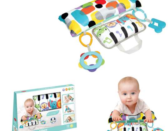 Stabilizing mat for babies sensory with rattles teether