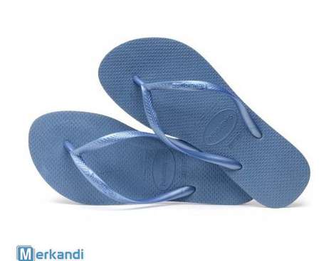 Havaianas schmale blaue Flip-Flops Größe 35/36