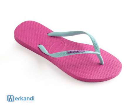 Chanclas Havaianas slim Hollywood rosa hielo azul - talla 39/40