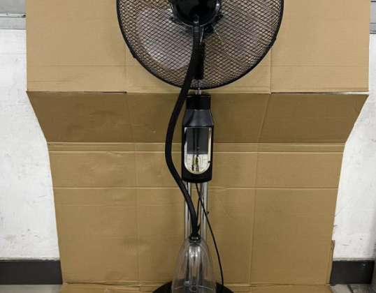 16-Inch Adjustable Tilt Stand Mist Fan, 2L Water Capacity, LED Display, with Remote