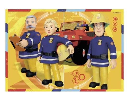 Feuerwehrmann Sam   Puzzle 2x12 Teile