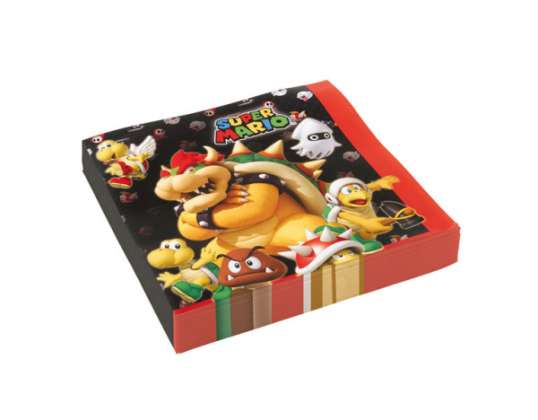 Super Mario - 20 serwetek, 2lg., 33x33cm