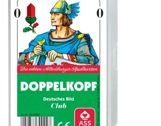 ASS Altenburger 22570024 - Doppelkopf « Deutsches Bild » Bleuet, jeu de cartes