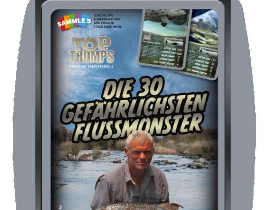 Winning Moves 63179 - Top Trumps - Card Game - The 30 Most Dangerous River Monsters