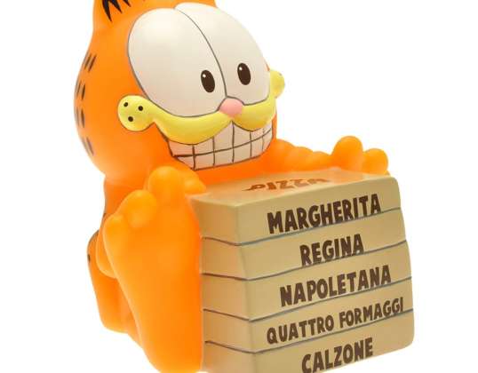 Plasytoy 80051 - Mini caja de dinero - Garfield con pizza