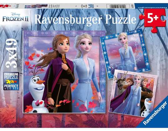 Ravensburger 05011 Disney Frozen 2 / Frozen 2 Головоломка 3x49 шматочків