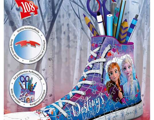 Ravensburger 12121 - Disney Frozen 2/ Die Eiskönigin 2 - Sneaker - 108 peças puzzle 3D