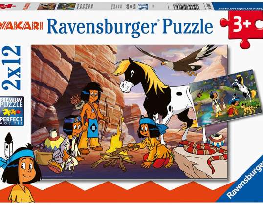 Ravensburger 05069 - Children's puzzle, On the road with Yakari