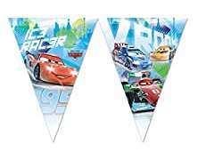 Disney Cars Ice Racers   Plastik Flaggen Banner