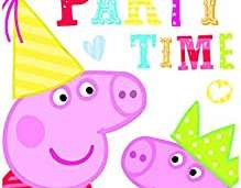 Peppa Pig - 6 invitation cards with envelope