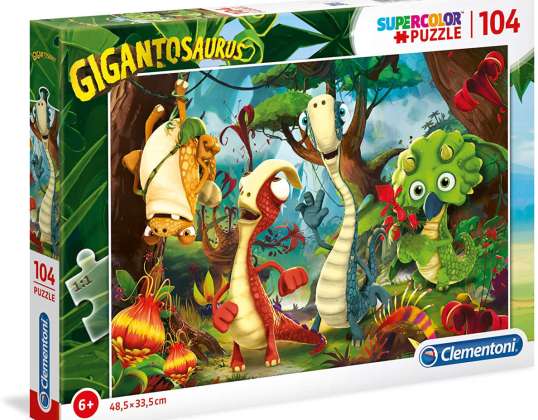 Clementoni 27192 - Puzzle 104 pièces - Gigantosaurus