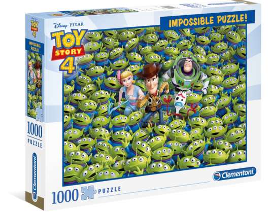 Clementoni 39499 - Toy Story 4 - 1000 elementów Puzzle - Niemożliwe puzzle