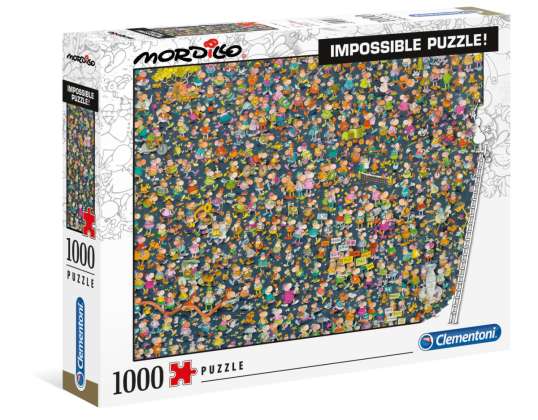 Clementoni 39550 - Mordillo Collection - 1000 elementów Puzzle - Niemożliwe puzzle
