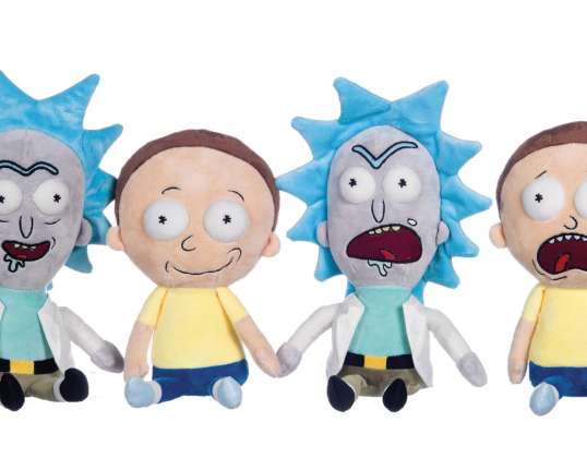 Rick és Morty - Plüss figurák 4-szeres rendezés., 54cm