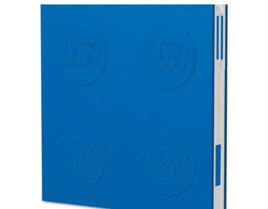 LEGO® lockable notebook with gel pen - color blue