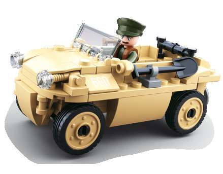 Sluban M38-B0690 - Brinquedos de construção - Segunda Guerra Mundial - Veículo anfíbio