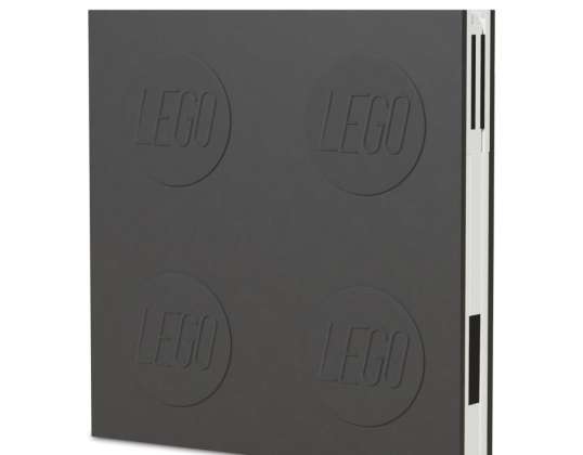 LEGO® slēdzams piezīmju grāmatiņš ar želejas pildspalvu — melnā krāsā