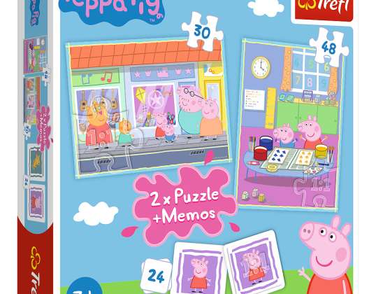 Puzzle et Mémo - Peppa Pig 2en1 30+48 pièces