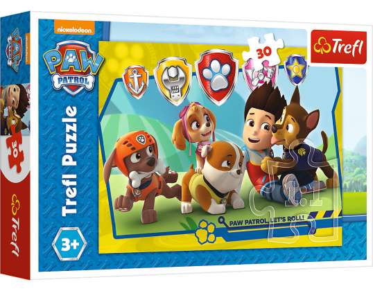 Puzzle 18239 - Paw Patrol Ryder and friends 30 pieces