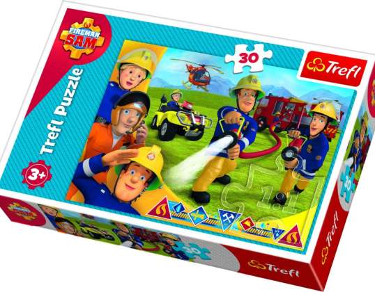 Puzzle - Fireman Sam Ready to Help - 30 Pieces