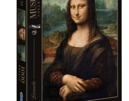 Coleção museu - 1000 peças puzzle - Musee du Louvre - Leonardo - Mona Lisa