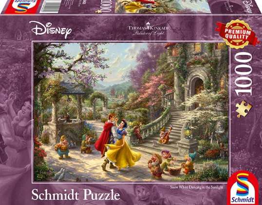Disney, Snehulienka - Tancuj s princom - 1000 dielik puzzle (Thomas Kinkade)
