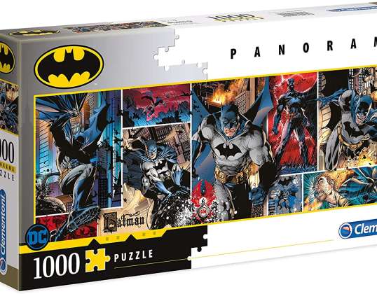Clementoni 39574 - DC Comics Panorama Puzzle, Batman - 1000 peças
