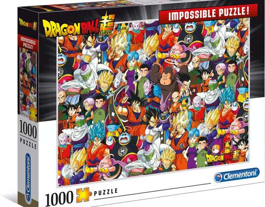 Clementoni 39489 - Dragon Ball - 1000 elementów Puzzle - Niemożliwe puzzle